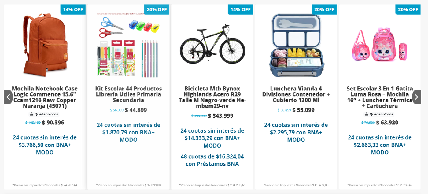 Banco Nación ofrece múltiples opciones para comprar en hasta 24 cuotas sin interés en su marketplace