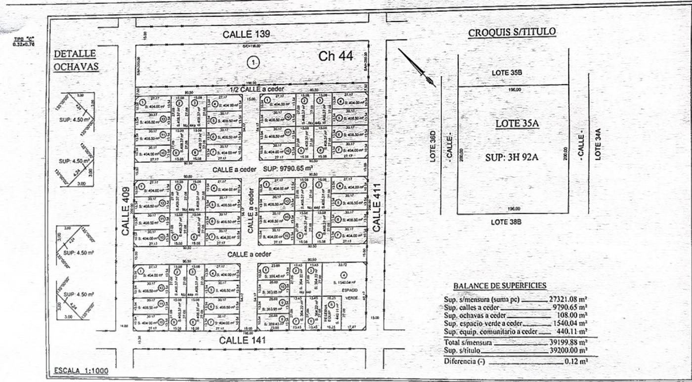 El plano incorporado al expediente permite identificar el sector del barrio involucrado en el reclamo vecinal