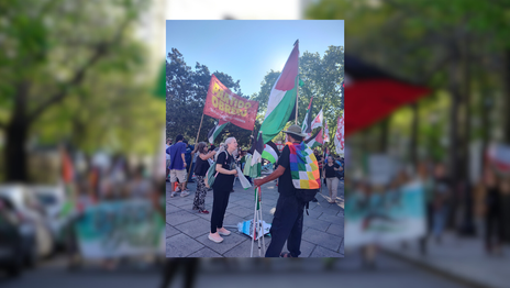 Con una nueva marcha, la izquierda platense volvió a pedir la libertad de los activistas de la Flotilla Sumud