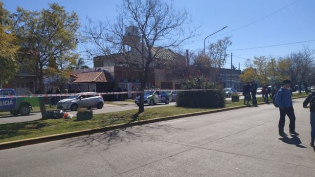 desalojo y tension frente a la escuela tecnica n° 8 de tolosa