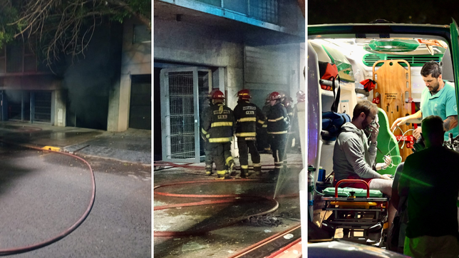 un incendio en una cochera del centro de la plata obligo a evacuar a los vecinos