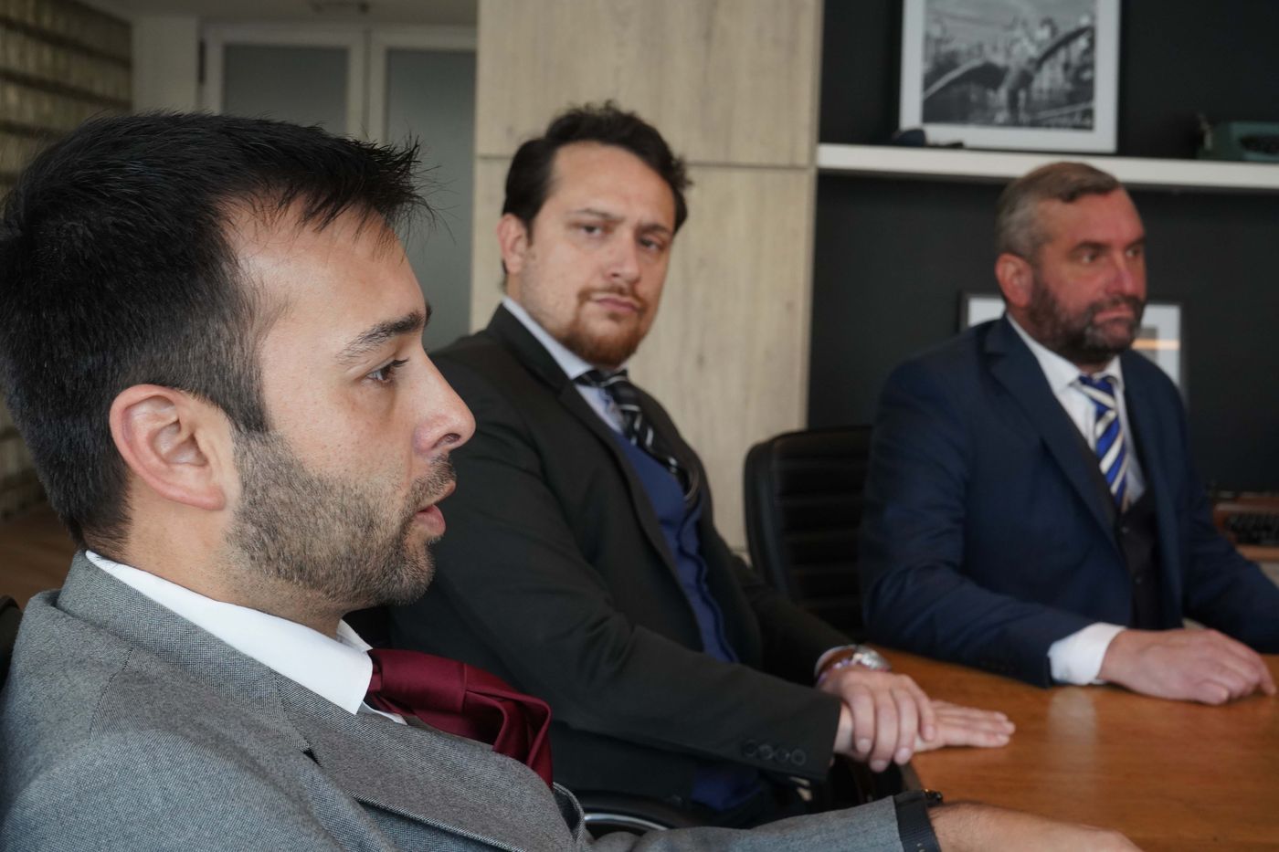 Cristian González, Gastón Jesser y Sebastián Iturria representa al papá de Rocío Alvarito y su familia
