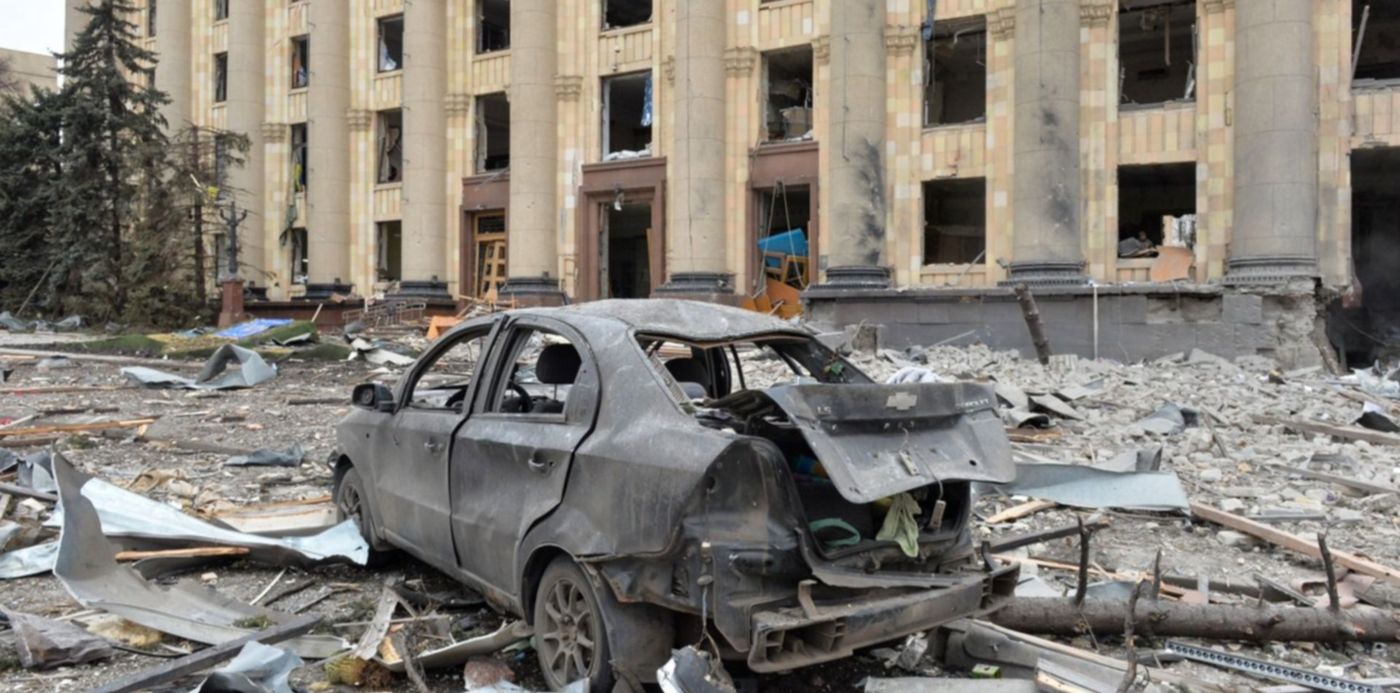 Rusia ataca Ucrania Kiev Bombardeo sobre Járkov - Bombardeo sobre Járkov Rusia ataca Ucrania