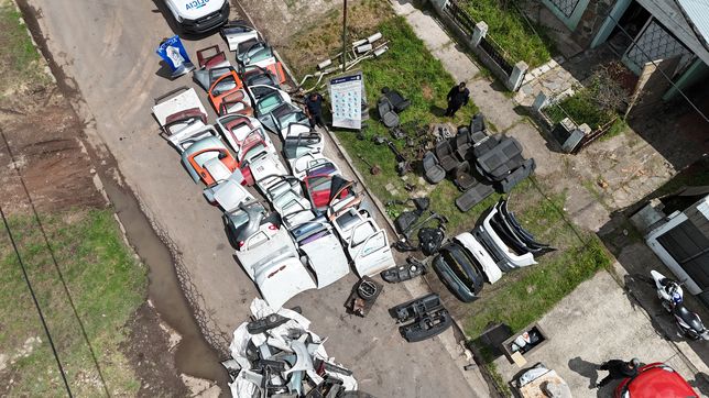golpe a un desarmadero de la plata que tenia cerca de mil autopartes robadas