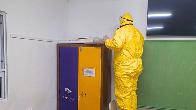 un polvo blanco, gases irritantes y evacuacion: ¿que fue lo que exploto en un colegio de city bell?