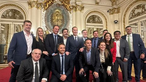 Quintero Chasman acompañó a Santilli en su jura como nuevo ministro del Interior