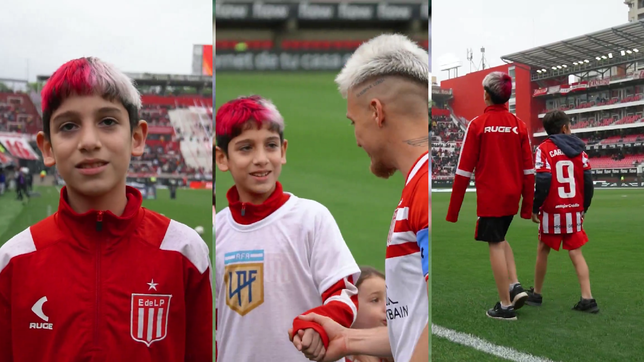 thiago, el hincha viral del leon que conocio a sus idolos y entro a la cancha con ascacibar