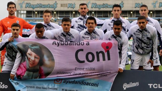 el plantel de gimnasia se sumo a la campana ayudando a coni