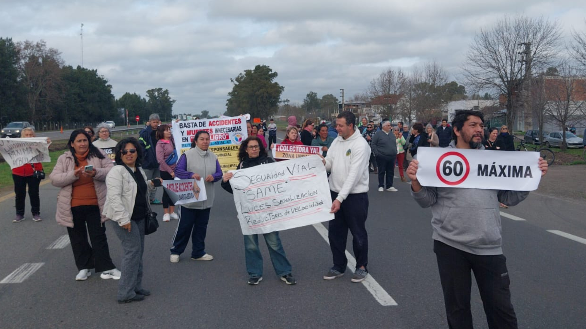 Anuncian un nuevo corte en la Ruta 2 para exigir mayor seguridad vial y medidas para reducir accidentes