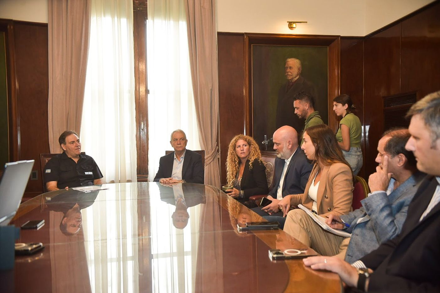El encuentro entre las autoridades tuvo lugar en el Palacio Municipal de La Plata