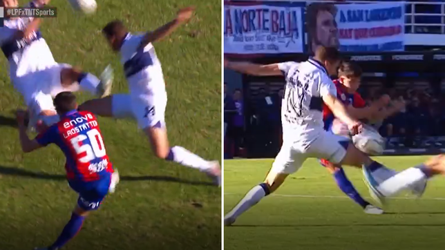 la mano que no cobrada que desato el enojo de san lorenzo en el final del partido con el lobo