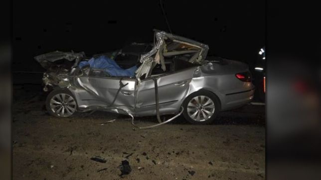 accidente fatal en ruta 2: murio un automovilista tras incrustarse contra un camion