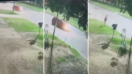 Con la mamá corriendo para rescatarla, así fue el momento del robo del auto en el que iba Kim Gómez