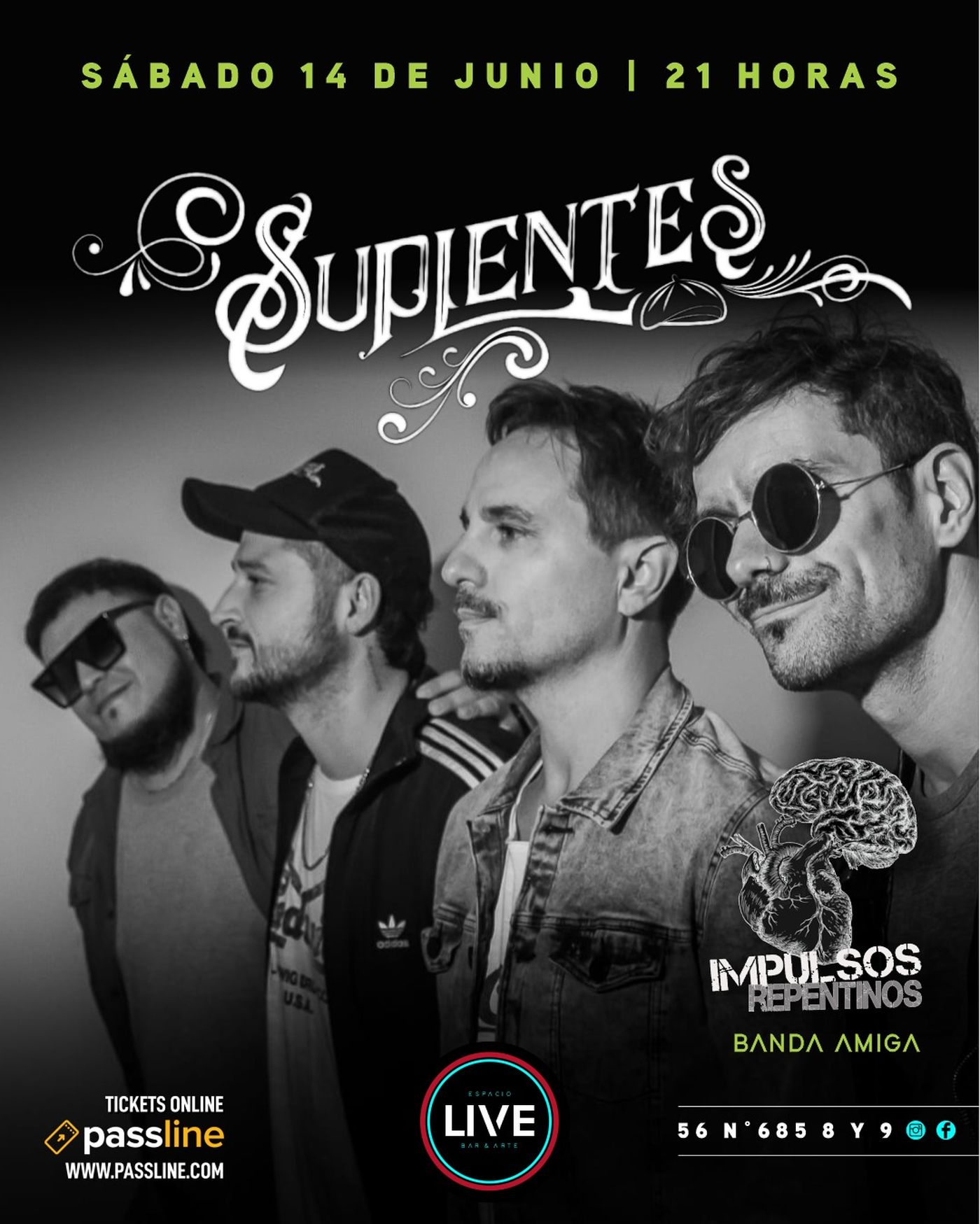 Suplentes dará un recital en La Plata el próximo sábado. Suplentes dará un recital en La Plata el próximo sábado.