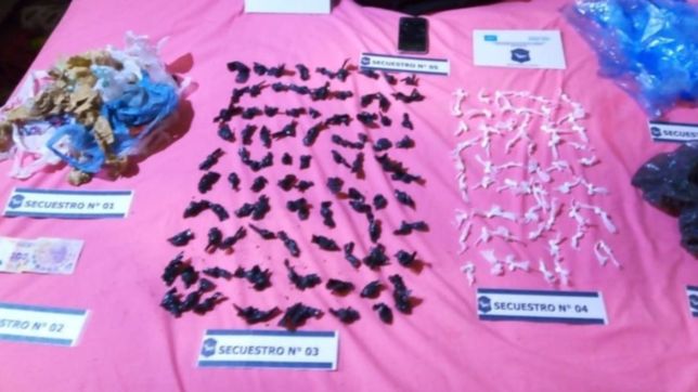 secuestraron mas de 100 envoltorios con droga durante tres allanamientos en la plata