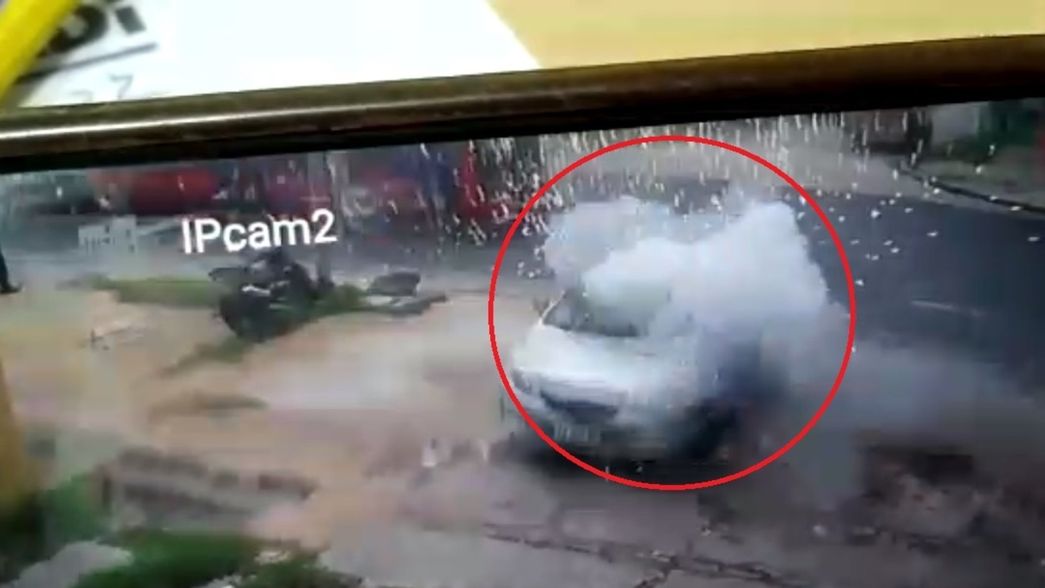 El video que muestra el indignante ataque de la barra de Boca en La Plata con una bomba