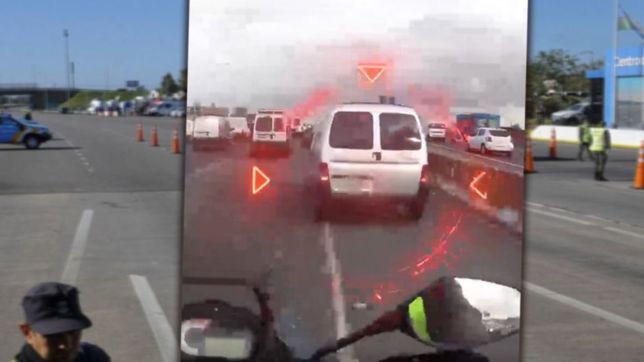 me queria adelantar un poquito, la insolita respuesta de un banquinero en la autopista