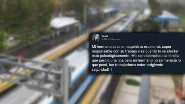 no se lo merecia: la hermana del maquinista atacado salio a defenderlo en redes