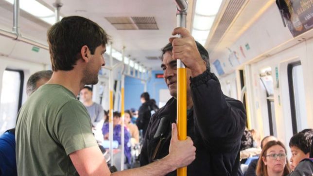 castagneto repartio su boleta en la estacion de trenes y en la terminal