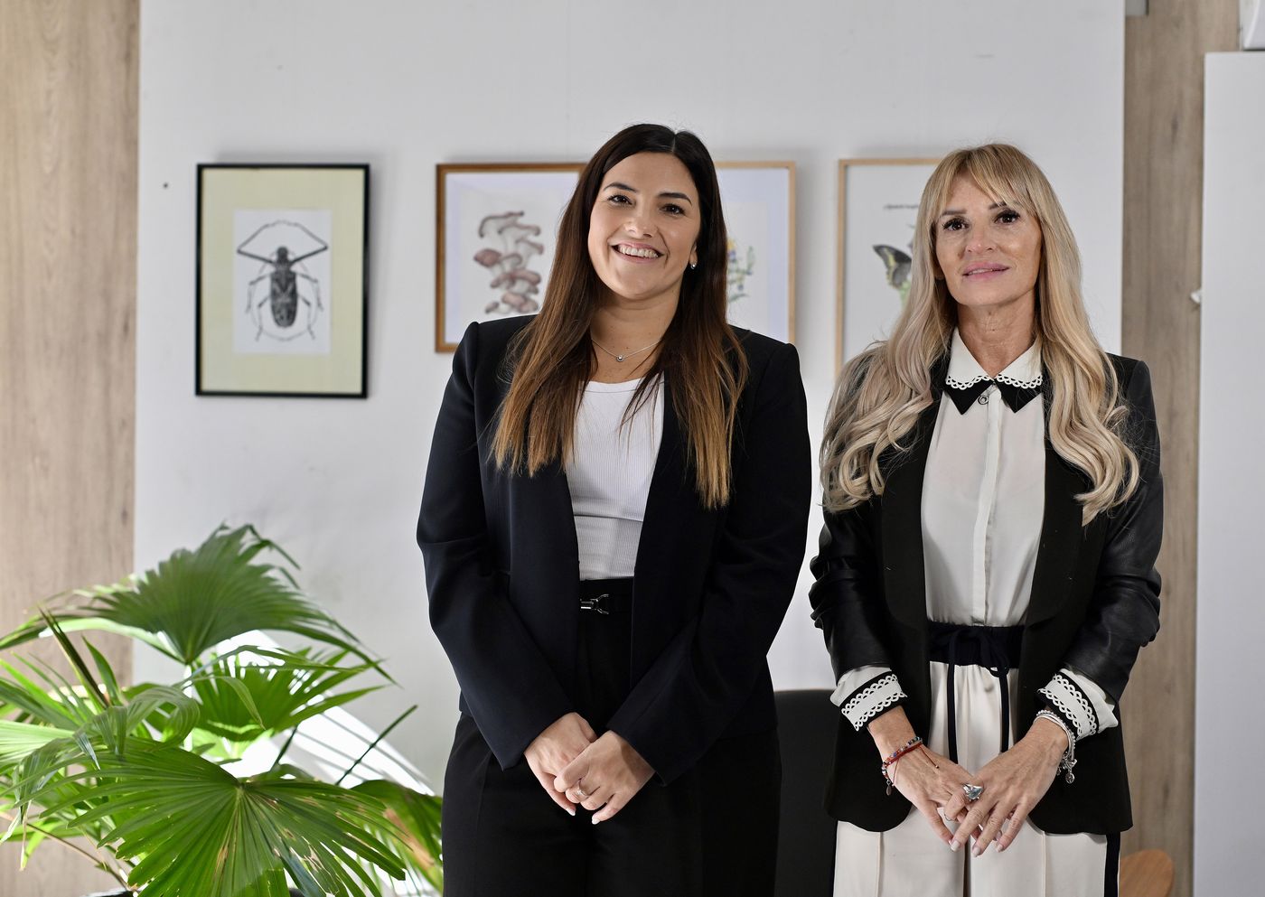 Sannen Mazzucco junto a Marina Mongiardino, titular del Colegio de Abogacía de La Plata