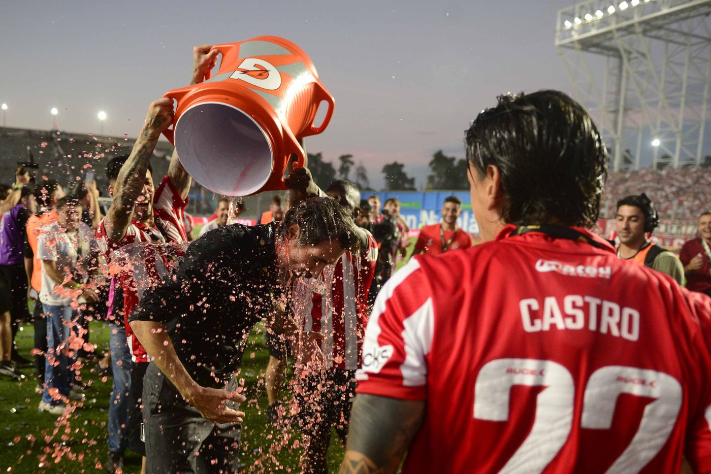 Estudiantes Platense San Nicolás Festejo Domínguez