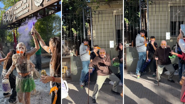 tiene 90 anos, su nieta se recibio en la unlp y se volvio viral en tiktok por su alocado baile