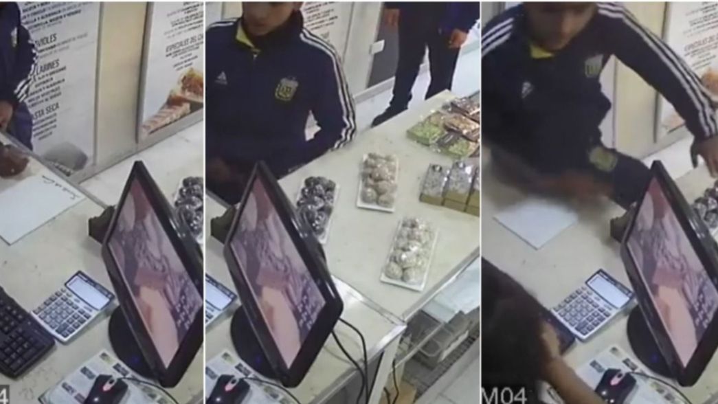 VIDEO: Entraron a robar un local en pleno centro, la vendedora los enfrentó y escaparon