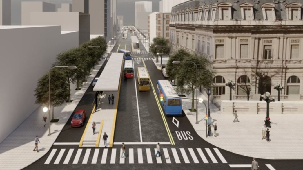 Carriles exclusivos y paradas: así será el Metrobús que Garro planea construir en La Plata