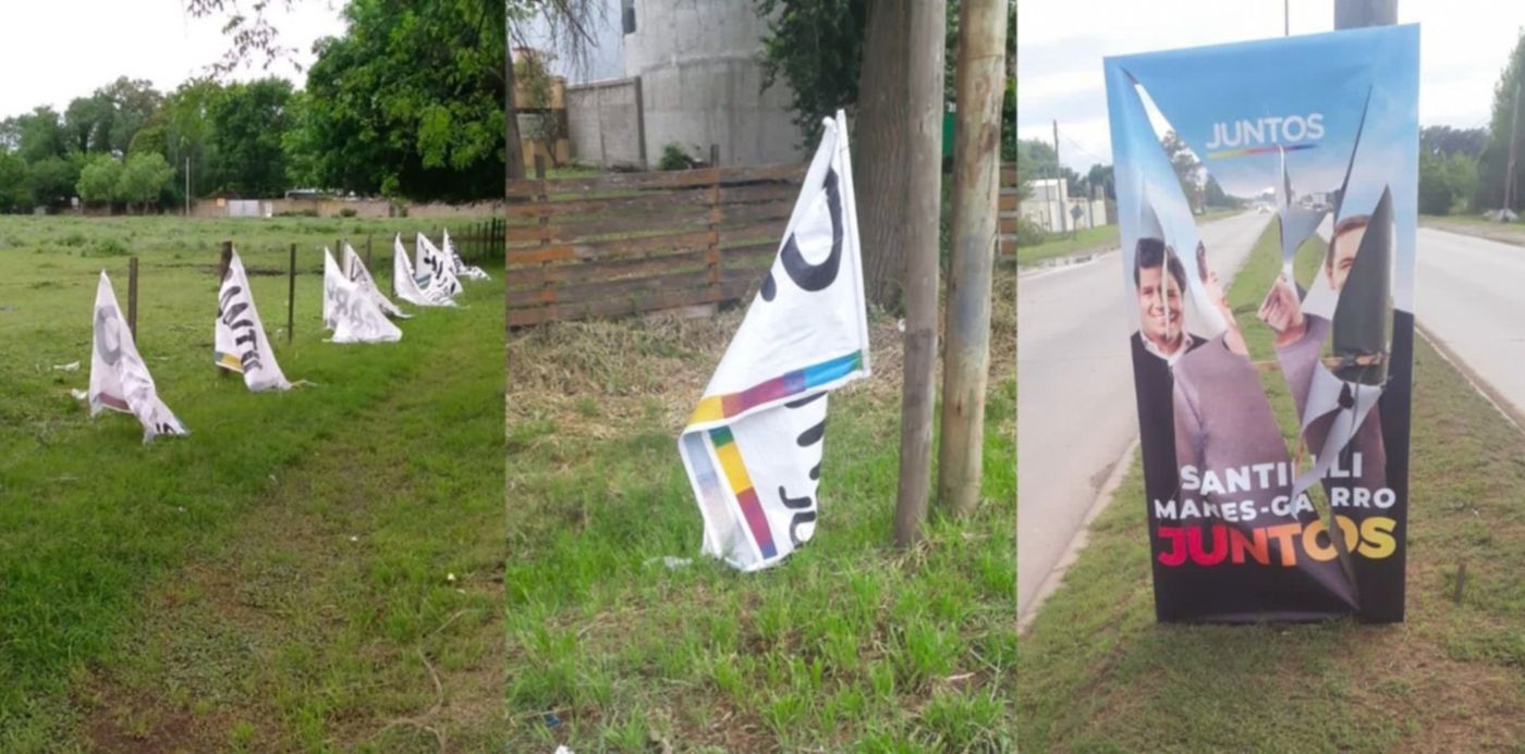 Carteles rotos de Juntos