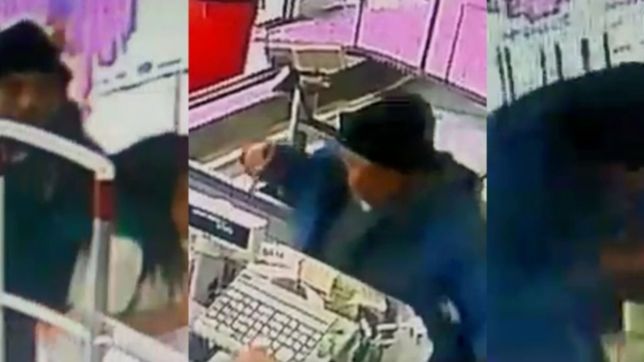 video: el momento en que un ladron le dispara a un cliente en un supermercado de tolosa