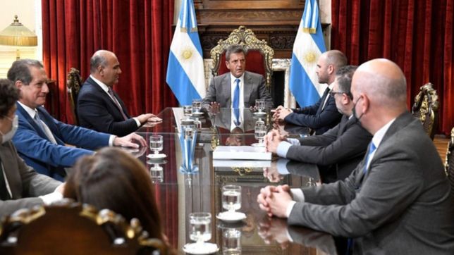 massa se reunio con guzman y manzur en la previa del debate por el acuerdo con el fmi