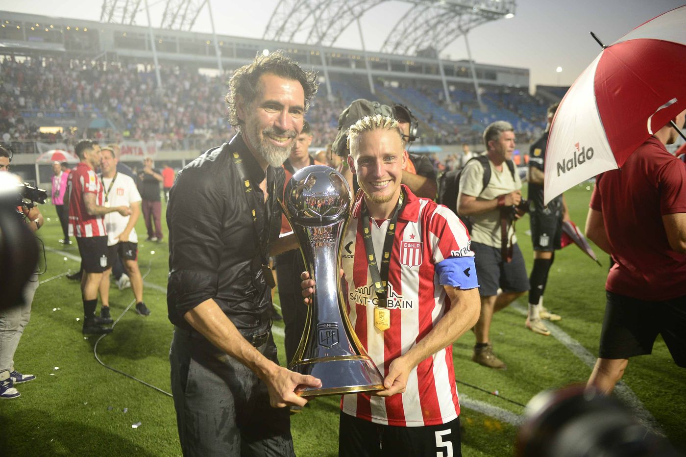 Estudiantes Platense San Nicolás festejos Domínguez Ascacibar