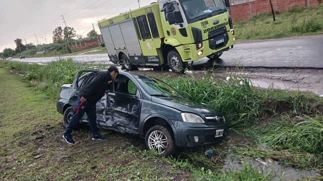 un violento choque en la plata dejo a un bebe de 5 meses herido