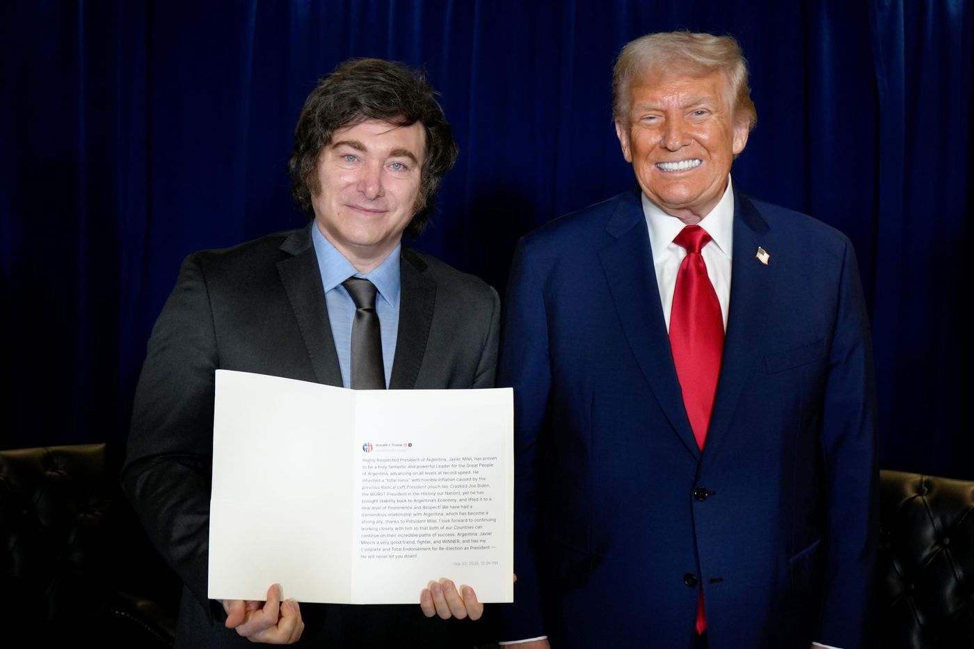 Javier Milei Donald Trump