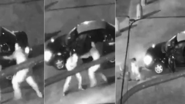 video: atacaron a un taxista en una discusion de transito y ahora lucha por su vida