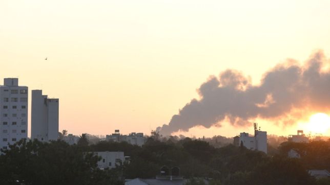 asi se desato el incendio de la fabrica textil mafissa que alerto a toda la plata