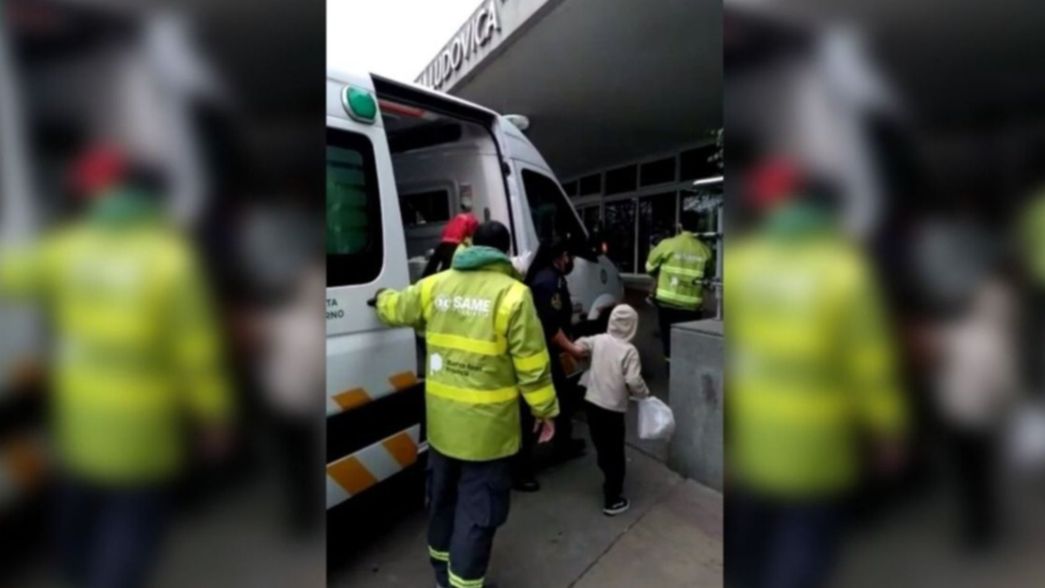 VIDEO: Así llegaron al hospital de Niños los hermanitos rescatados en La Plata