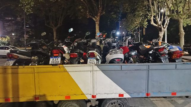 secuestraron 60 motos en la plata en operativos realizados este fin de semana