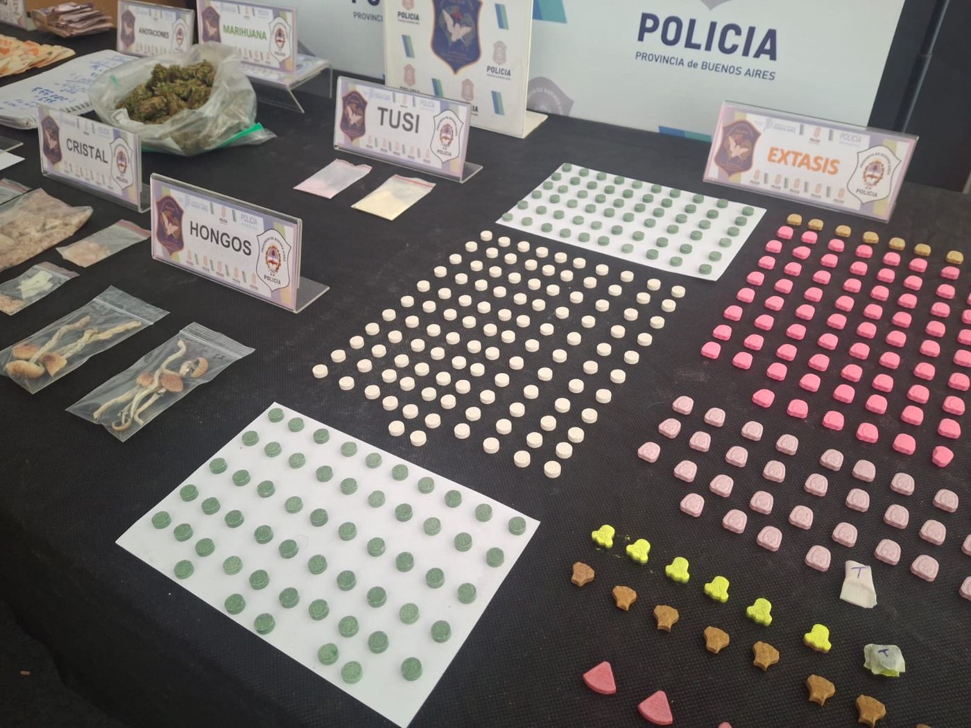 La totalidad de la droga secuestrada