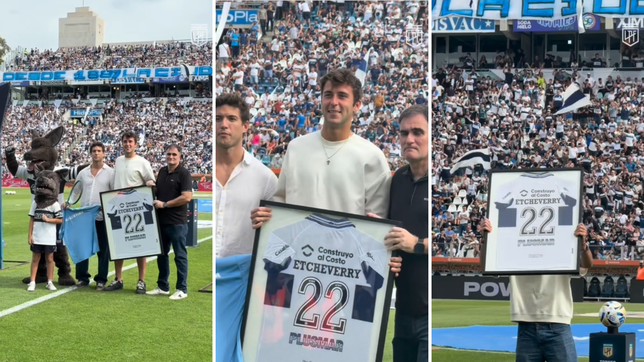 gimnasia reconocio a tomas etcheverry en la previa del clasico platense