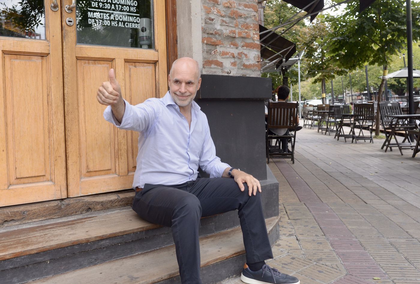 Horacio Rodríguez Larreta de recorrida por La Plata.
