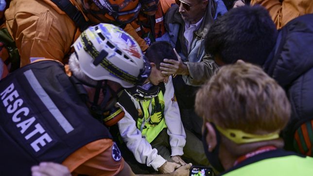 violencia, tension y un periodista herido en otra marcha de los jubilados