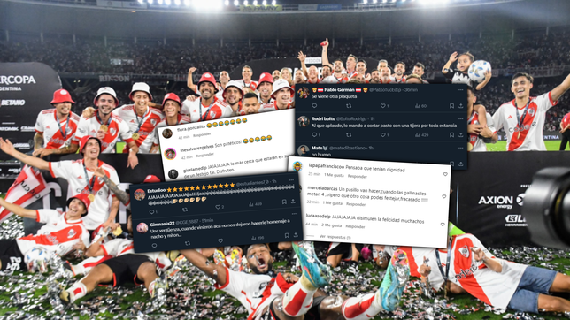 los hinchas de gimnasia y estudiantes explotaron en las redes por el pasillo del campeon para river