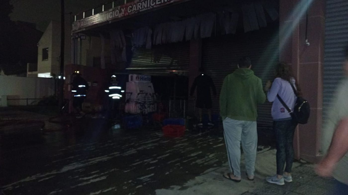 incendio en un supermercado