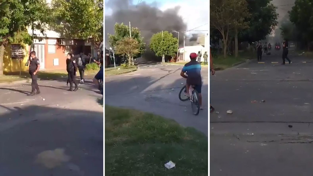 asi fueron los graves incidentes tras el choque en el que murio un motociclista