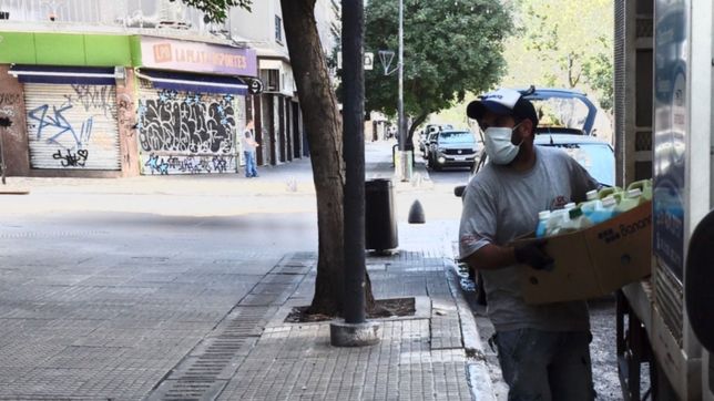 almacenes, farmacias y ritmo de feriado: asi se vivio la primera manana de cuarentena