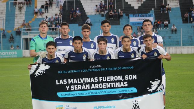 la reserva de gimnasia llego al empate con un jugador menos