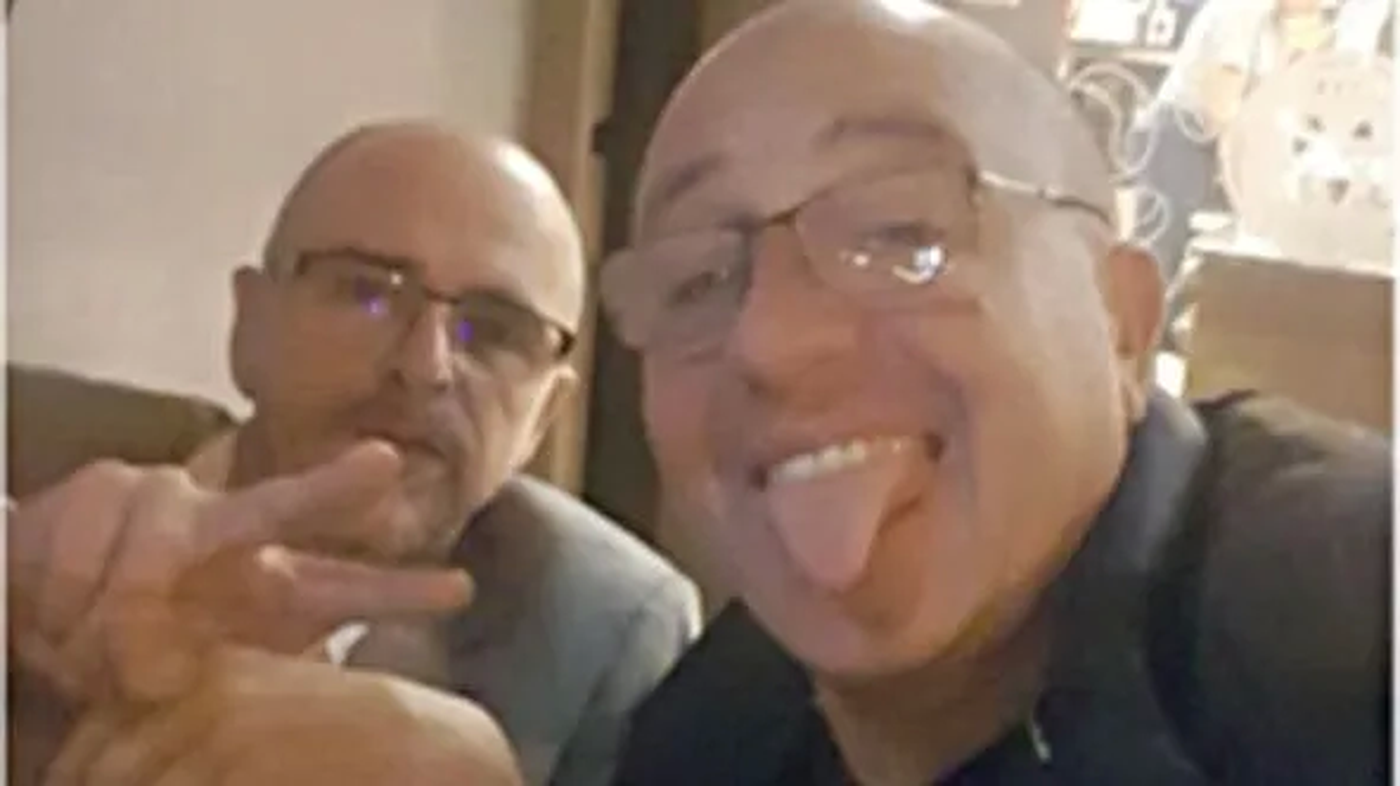 Enrique Petrullo junto al ex juex de Casación, Martín Ordoqui
