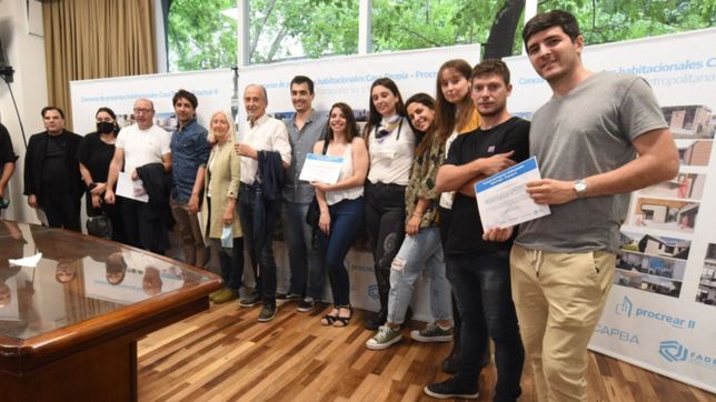 presentaron a los ganadores del concurso de proyectos habitacionales casa propia