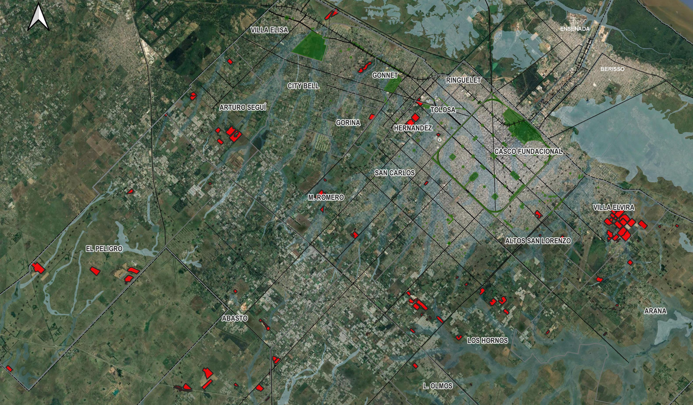 Mapa de las canteras de La Plata 2023.png